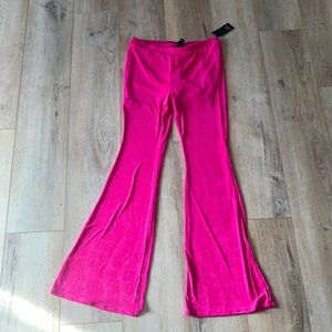 NWT Wild Fable hot pink Barbie color shimmering flowy bottom pants